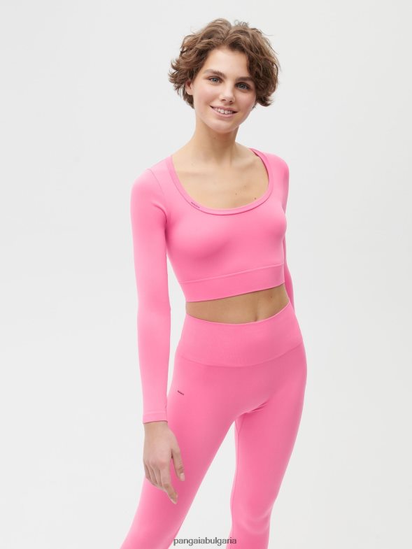 motion x горнище с дълъг ръкав Жени B6HPP0145 диня розова Pangaia дрехи