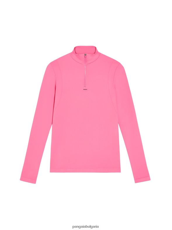motion x горнище с дълъг ръкав с цип Жени B6HPP0205 диня розова Pangaia дрехи
