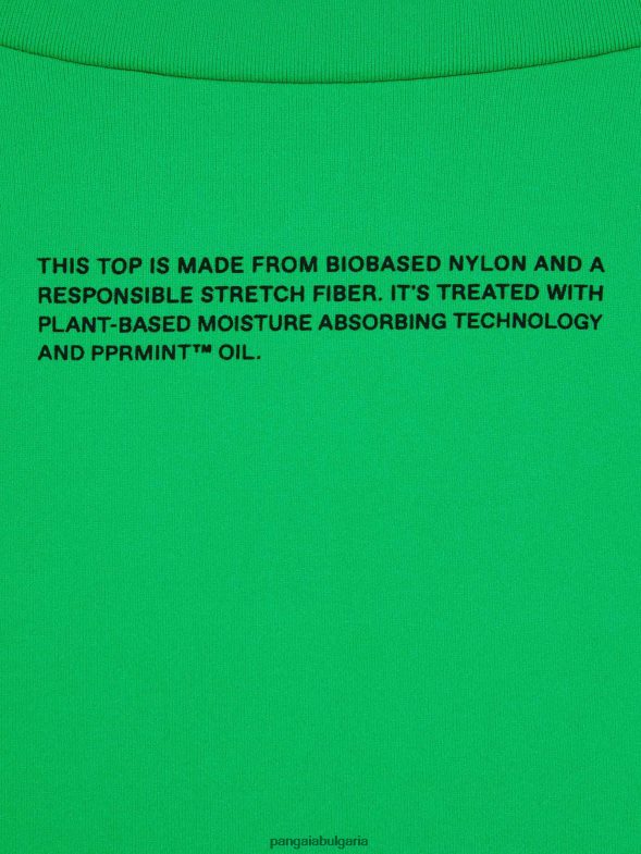 motion x горнище с дълъг ръкав Жени B6HPP0217 нефритено зелено Pangaia дрехи