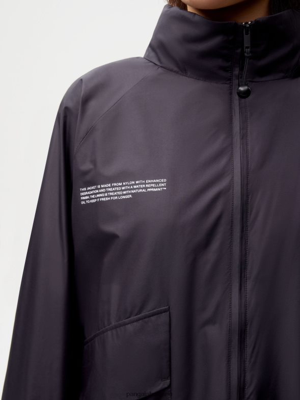 найлоново яке с подобрено разграждане Жени B6HPP0458 черен Pangaia дрехи