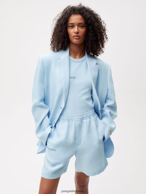 сако от алоево бельо Жени B6HPP0459 бебешко синьо Pangaia дрехи