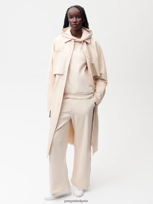 тренчкот от органичен памук Жени B6HPP0464 пясък Pangaia дрехи