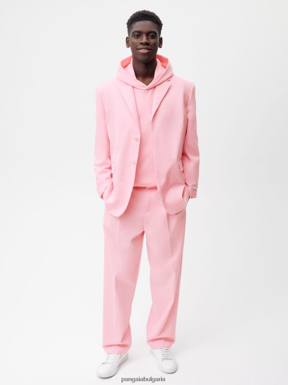 голям втален блейзър от органичен памук Жени B6HPP0466 сакура розово Pangaia дрехи