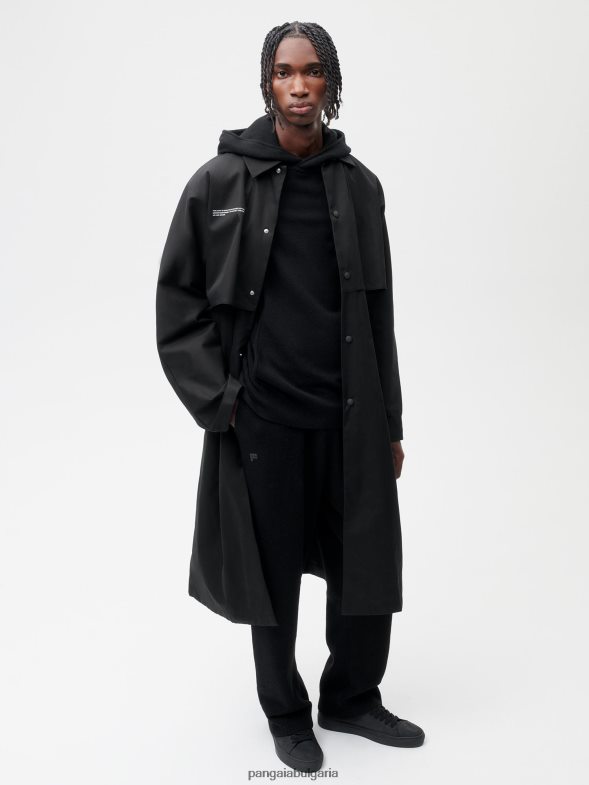 тренчкот от органичен памук Жени B6HPP0468 черен Pangaia дрехи