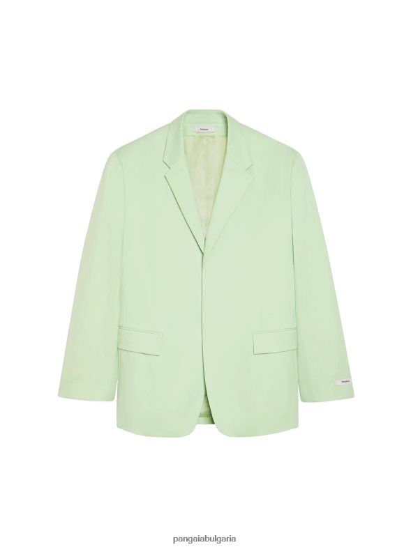 голям втален блейзър от органичен памук Жени B6HPP0471 шамфъстък Pangaia дрехи