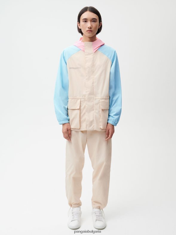 яке от рециклиран найлон с цветен блок Жени B6HPP0474 пясък Pangaia дрехи