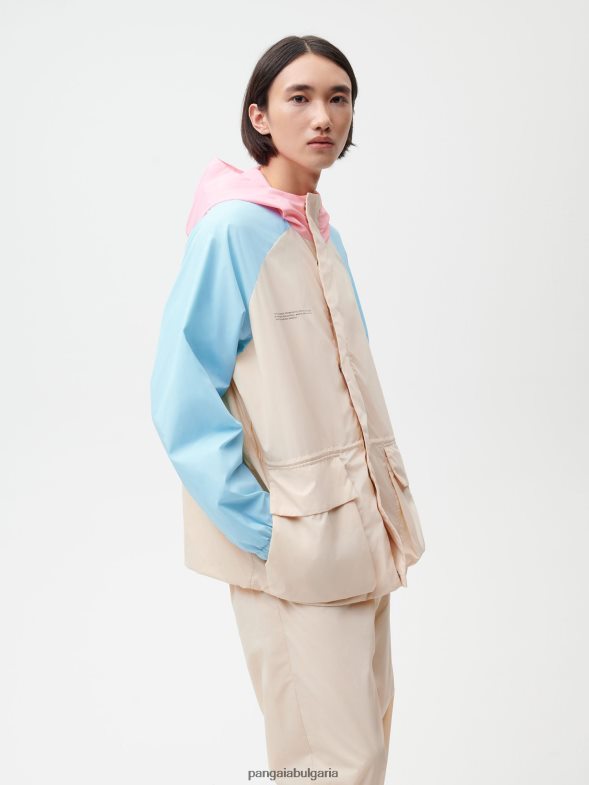 яке от рециклиран найлон с цветен блок Жени B6HPP0474 пясък Pangaia дрехи