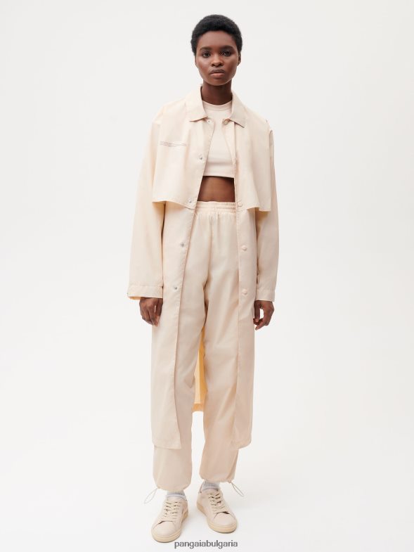 тренчкот от рециклиран найлон Жени B6HPP0477 пясък Pangaia дрехи