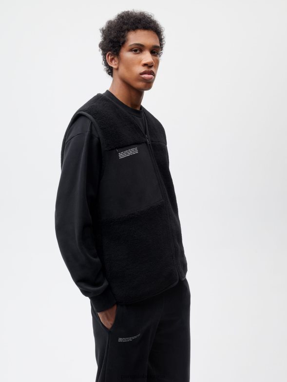 жилетка от рециклирана вълна Жени B6HPP0485 черен Pangaia дрехи