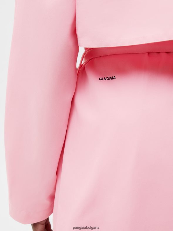 тренчкот от органичен памук Жени B6HPP0486 сакура розово Pangaia дрехи