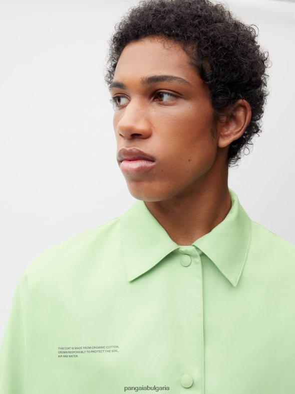 тренчкот от органичен памук Жени B6HPP0488 шамфъстък Pangaia дрехи