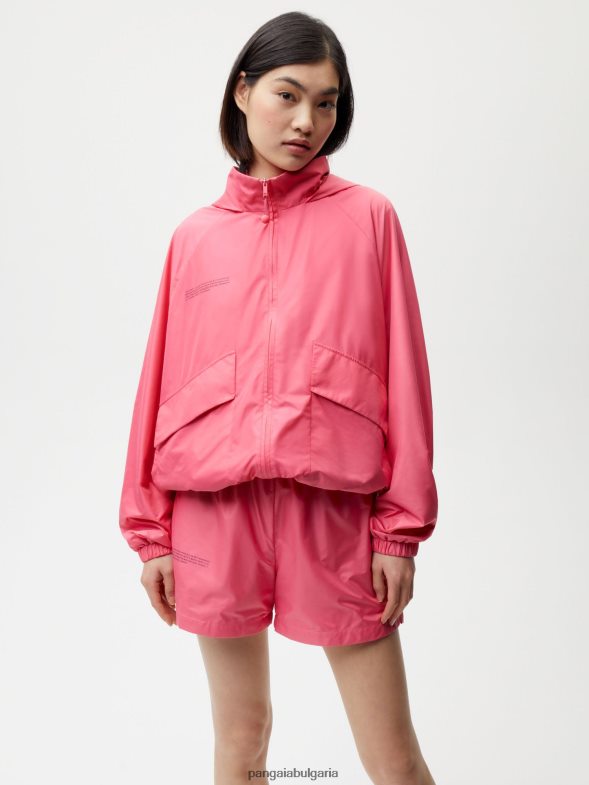 найлоново яке с подобрено разграждане Жени B6HPP0489 лотосово розово Pangaia дрехи