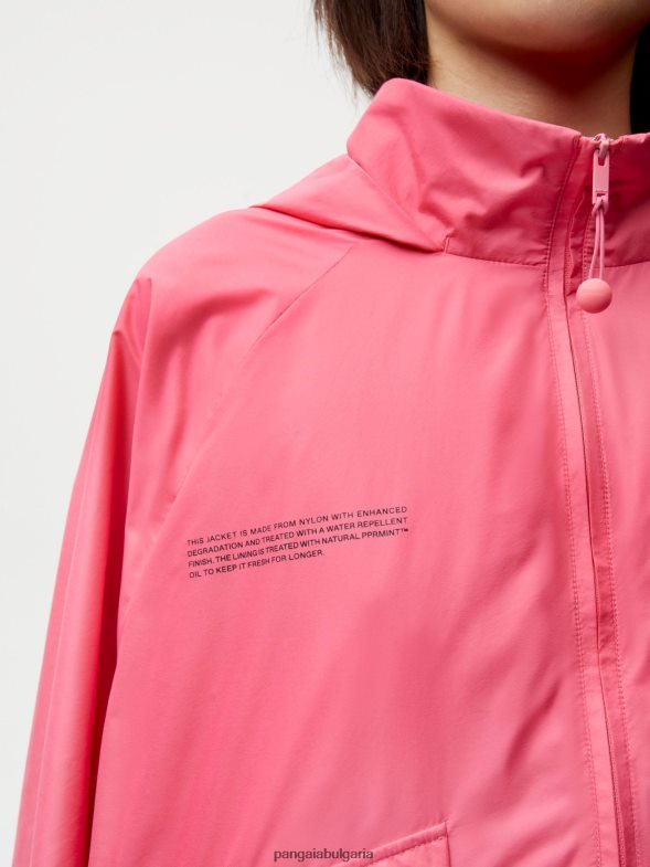 найлоново яке с подобрено разграждане Жени B6HPP0489 лотосово розово Pangaia дрехи