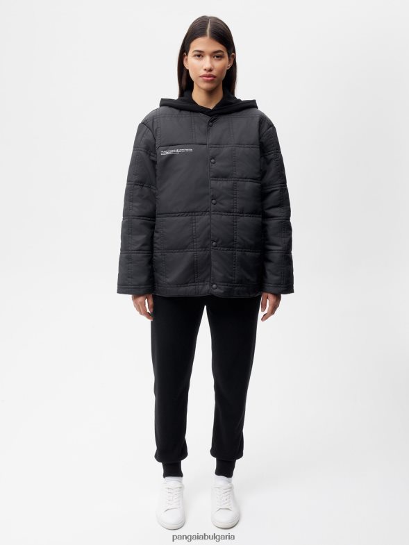 flwrdwn ватирано яке без яка Жени B6HPP0453 черен Pangaia дрехи