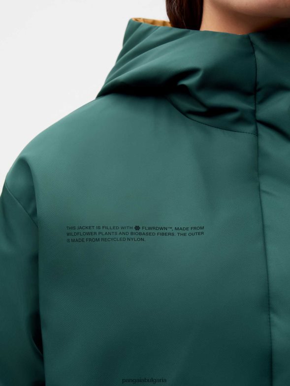 flwrdwn двустранно яке Жени B6HPP0461 листно зелено/медно кафяво Pangaia дрехи