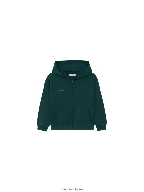 Суичър с цип 365 деца B6HPP0558 листно зелено Pangaia дрехи