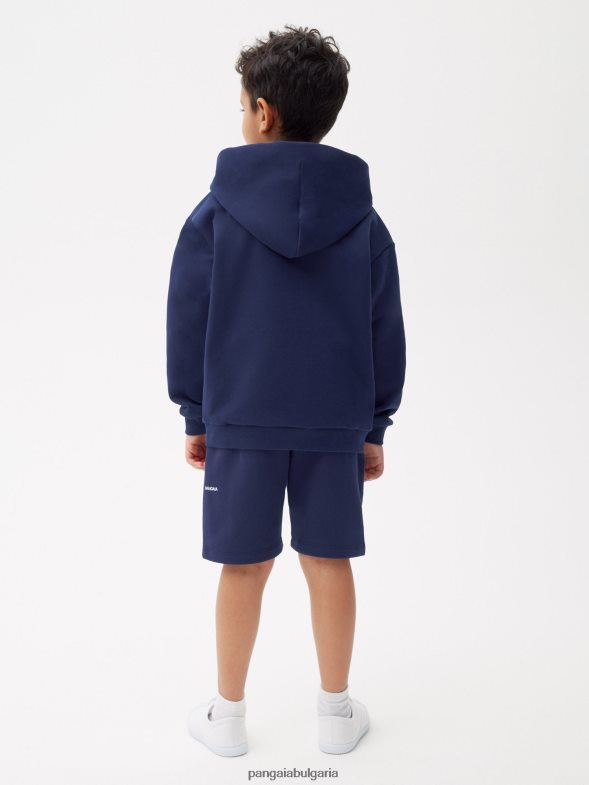 Суичър с цип 365 деца B6HPP0560 тъмносин Pangaia дрехи