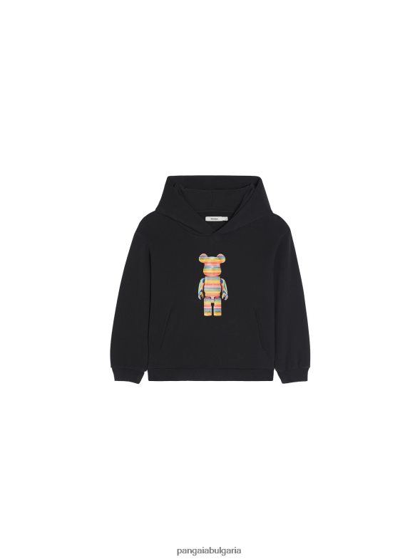 x haroshi be@rbrick hoodie деца B6HPP0546 черен Pangaia дрехи