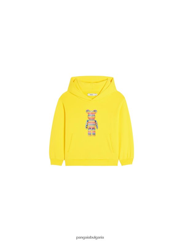 x haroshi be@rbrick hoodie деца B6HPP0562 шафраново жълто Pangaia дрехи