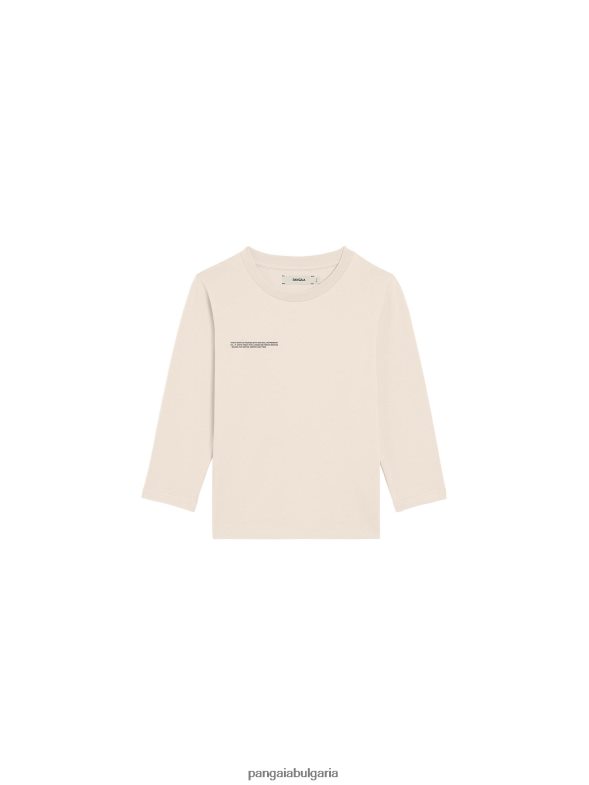 365 тениска с дълъг ръкав деца B6HPP0579 пясък Pangaia дрехи