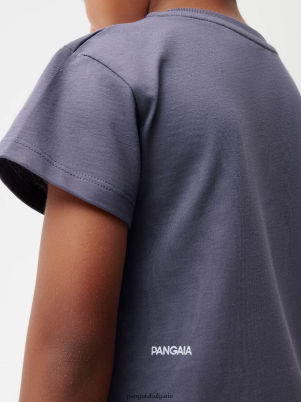 365 тениска от органичен памук деца B6HPP0593 шисти синьо Pangaia дрехи