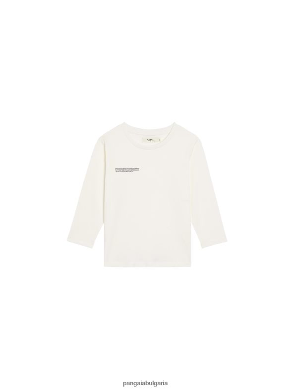 365 тениска с дълъг ръкав деца B6HPP0598 почти бял Pangaia дрехи