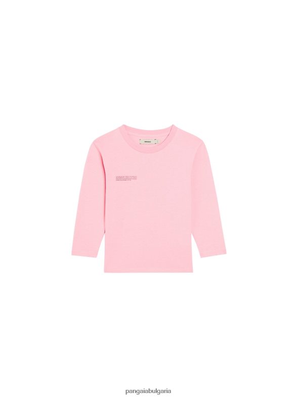 365 тениска с дълъг ръкав деца B6HPP0600 сакура розово Pangaia дрехи