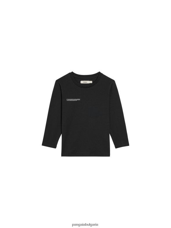 365 тениска с дълъг ръкав деца B6HPP0601 черен Pangaia дрехи