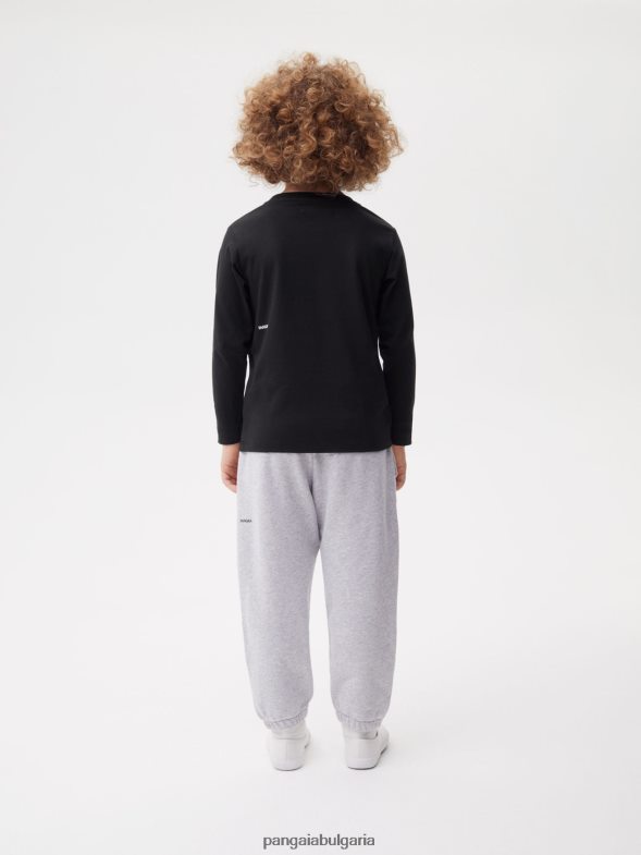 365 тениска с дълъг ръкав деца B6HPP0601 черен Pangaia дрехи