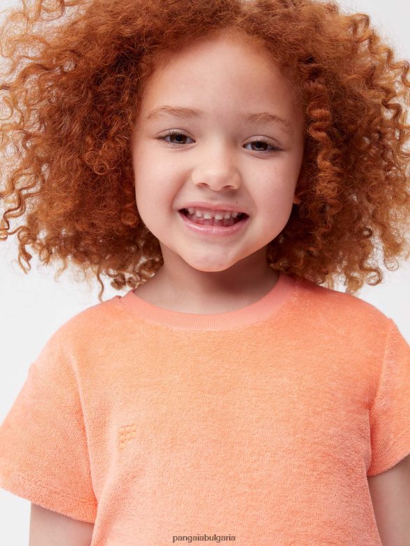 хавлиена тениска деца B6HPP0584 перфектна праскова Pangaia дрехи