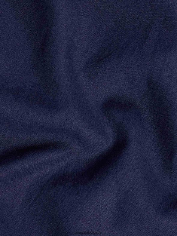 ленена риза с дълъг ръкав от алое деца B6HPP0588 тъмносин Pangaia дрехи