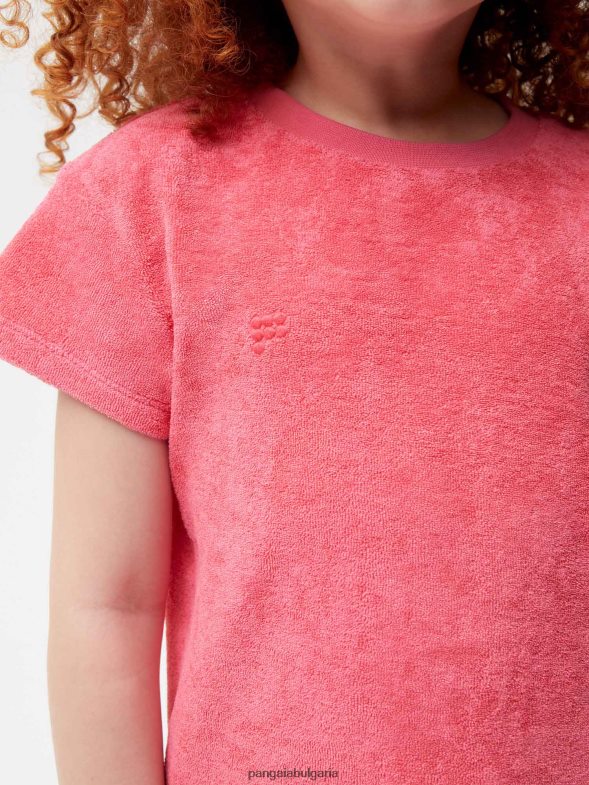 хавлиена тениска деца B6HPP0589 лотосово розово Pangaia дрехи