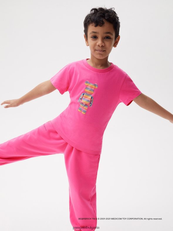 x haroshi be@rbrick тениска деца B6HPP0582 фламинго розово Pangaia дрехи