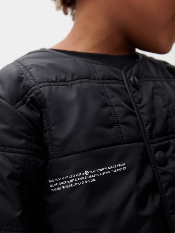 flwrdwn ватирано яке без яка деца B6HPP0651 черен Pangaia дрехи