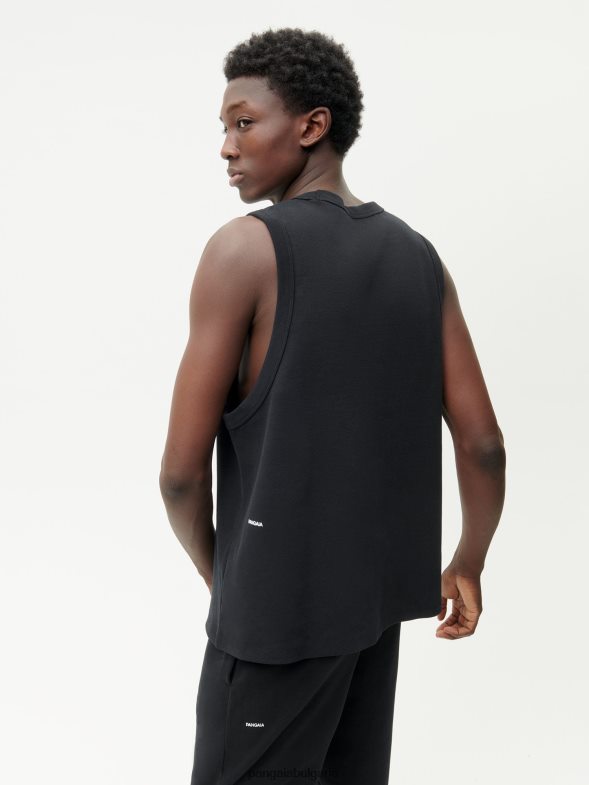 потник от рециклиран памук мъже B6HPP0512 черен Pangaia дрехи