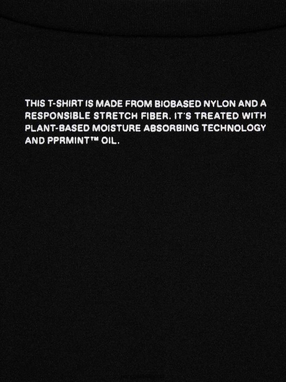 motion x тениска мъже B6HPP0515 черен Pangaia дрехи