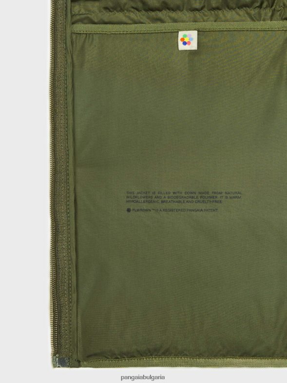 пухено яке flwrdwn lite мъже B6HPP0534 зелен розмарин Pangaia дрехи