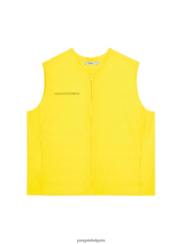 flwrdwn lite пухена жилетка мъже B6HPP0535 шафраново жълто Pangaia дрехи