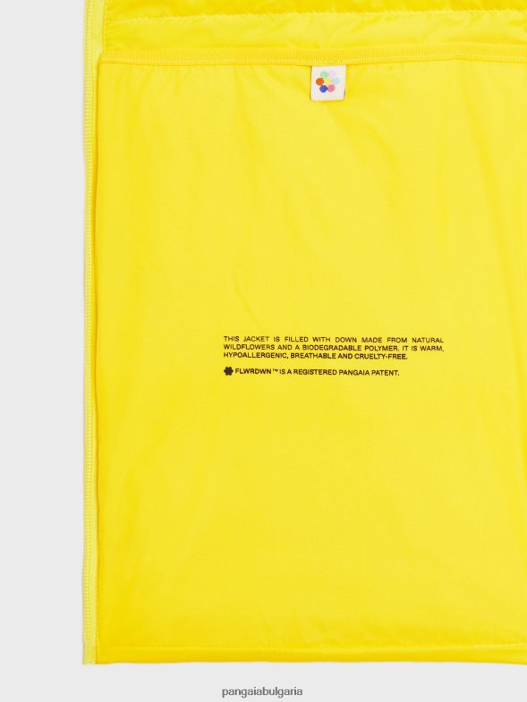 flwrdwn lite пухена жилетка мъже B6HPP0535 шафраново жълто Pangaia дрехи