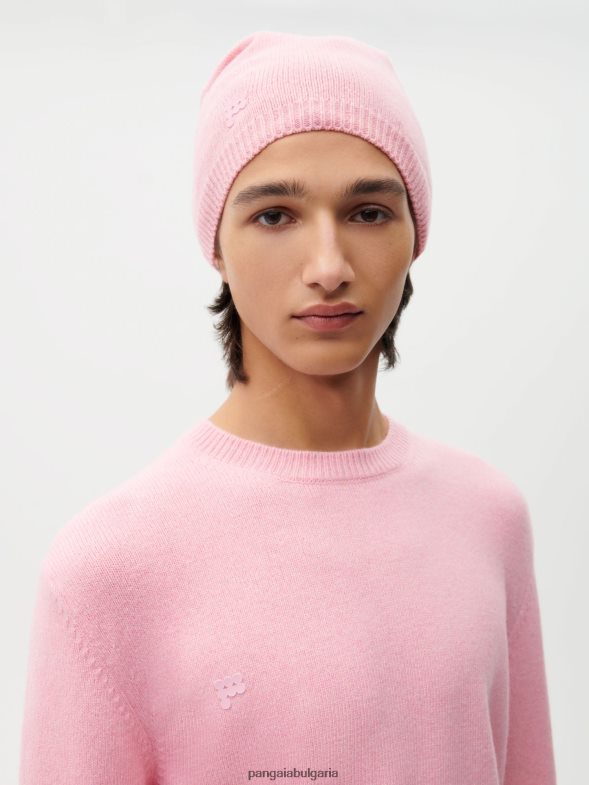 шапка от рециклиран кашмир унисекс B6HPP0503 сакура розово Pangaia аксесоари