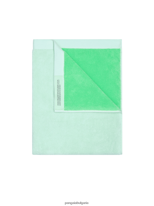 средна кърпа за баня унисекс B6HPP0662 зелена лагуна Pangaia аксесоари