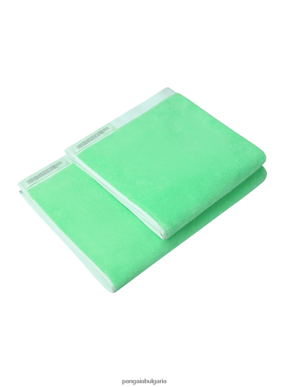 средна кърпа за баня унисекс B6HPP0662 зелена лагуна Pangaia аксесоари