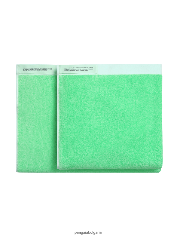 средна кърпа за баня унисекс B6HPP0662 зелена лагуна Pangaia аксесоари