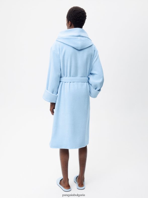 халат за баня унисекс B6HPP0666 синьо от лунен камък Pangaia аксесоари