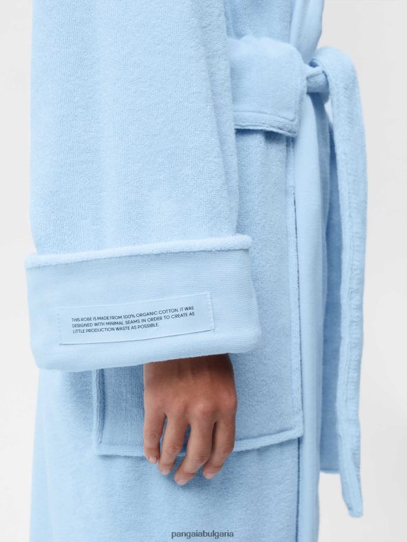 халат за баня унисекс B6HPP0666 синьо от лунен камък Pangaia аксесоари