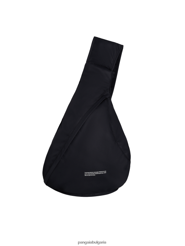 засилено разграждане найлонова малка кръстосана чанта унисекс B6HPP0673 черен Pangaia аксесоари