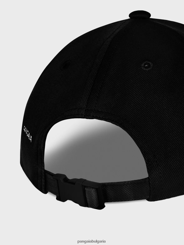 бейзболна шапка от коноп от маслодайни семена унисекс B6HPP0692 черен Pangaia аксесоари
